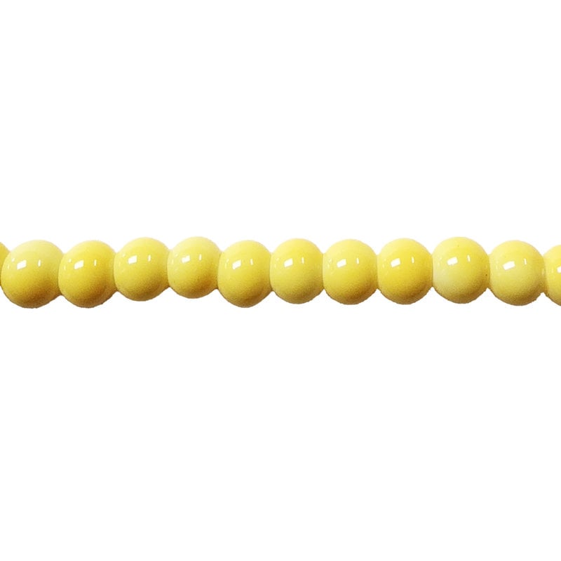 Glass Bead Opaque Yellow