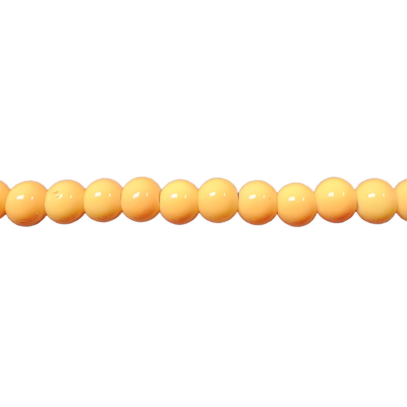 Glass Bead Opaque Candlelight Orange