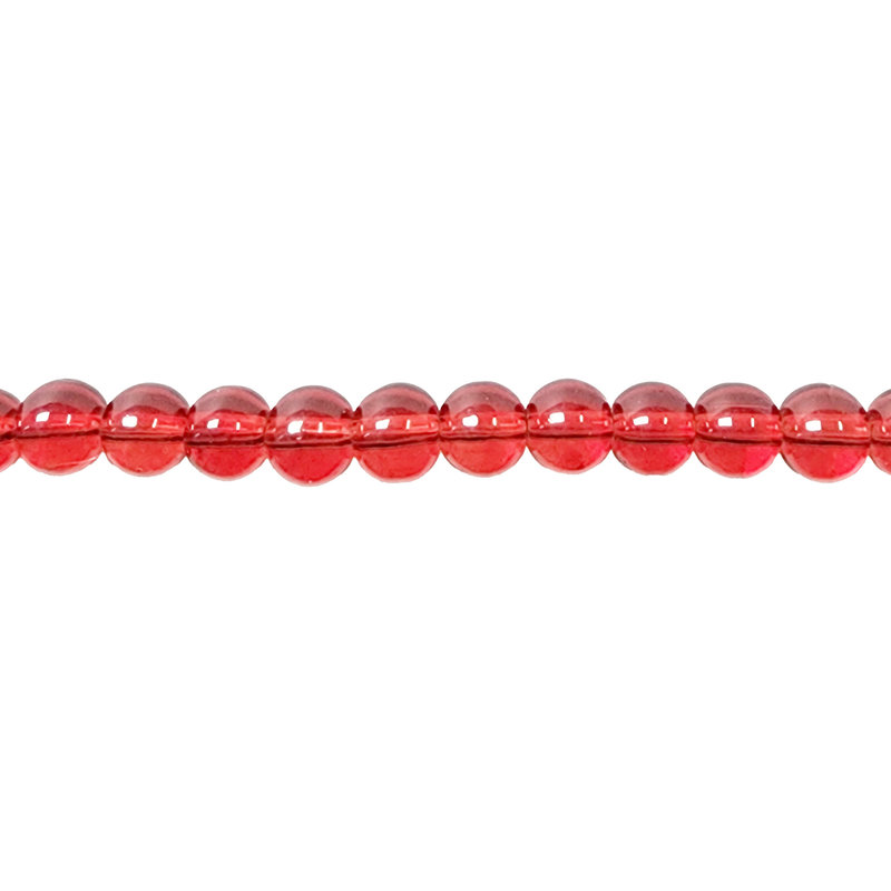 Glass Bead Transparent Dark Red