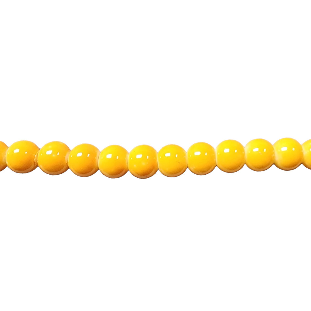 Bead World Glass Bead Strand Opaque Light Orange