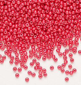 Preciosa Sb#11 Loose Opaque CW PL Dyed Red 50gm pkg.