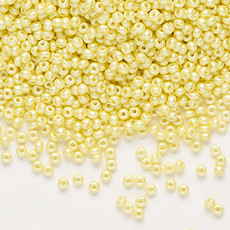 Preciosa Sb#11 Loose Opaque CW PL Dyed Yellow 50gm pkg.