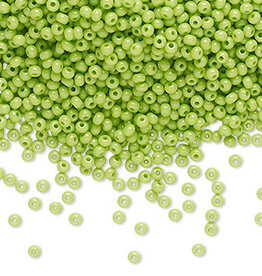 Preciosa Sb#11 Loose Opaque Lime Green 50gm pkg.