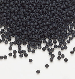 Preciosa Sb#11 Loose Opaque Matte Black 50gm pkg.