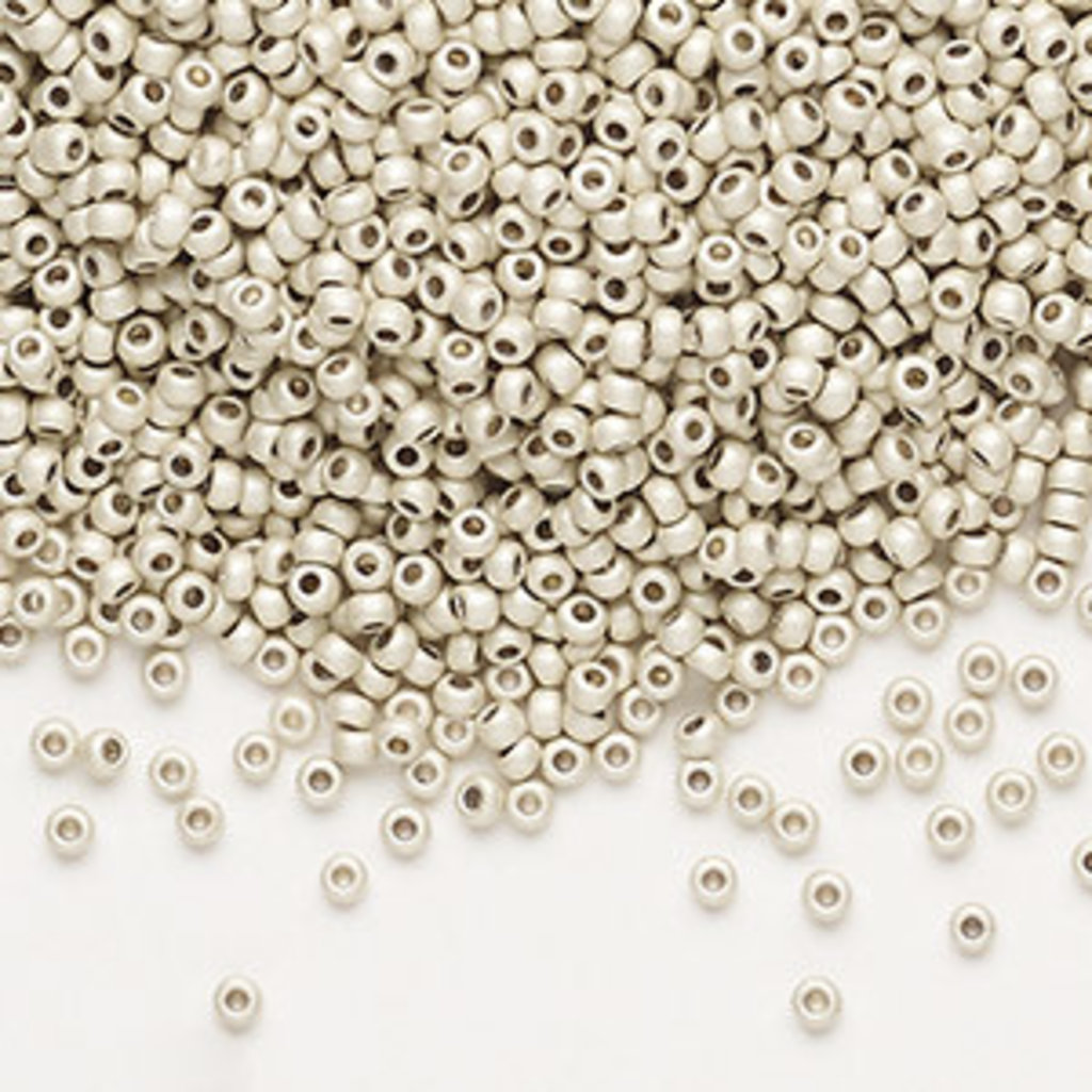 Preciosa Sb#11 Loose Opaque Matte Metallic -Dyed Crystal Clear 50gm pkg.