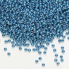 Preciosa Sb#11 Loose Opaque Metallic Blue 50gm pkg.