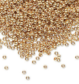 Preciosa Sb#11 Loose Opaque Metallic Gold Clear 50gm pkg.
