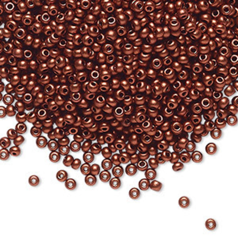 Preciosa Sb#11 Loose OPQ Met Soft Dk. Copper Alabaster 50gm pkg.