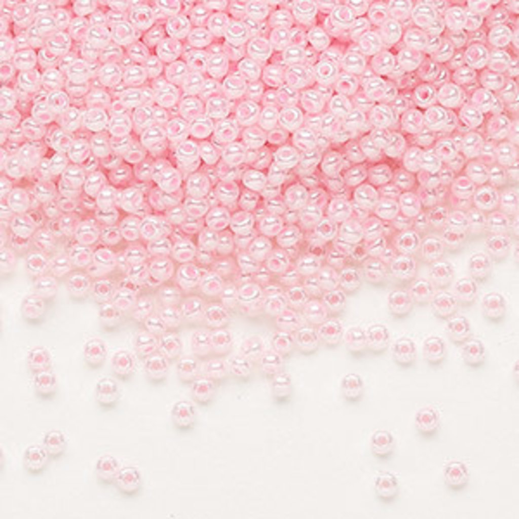 Preciosa Sb#11 Loose Opaque Pastel Pink Luster 50gm pkg.