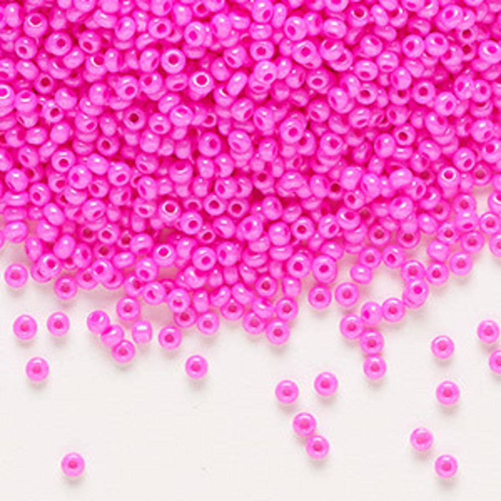 Preciosa Sb#11 Loose Opaque Pink Luster 50gm pkg.