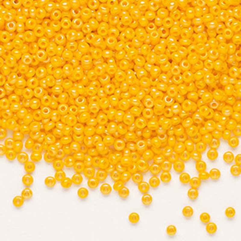 Preciosa Sb#11 Loose Opaque Rainbow Orange 50gm pkg.