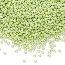 Preciosa Sb#11 Loose Opaque Rainbow Pale Green 50gm pkg.