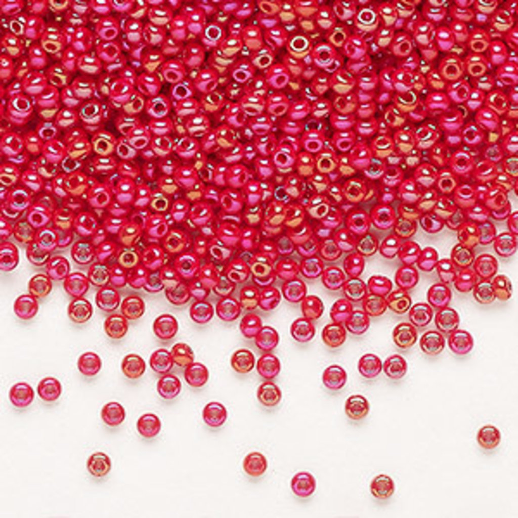 Preciosa Sb#11 Loose Opaque Rainbow Red 50gm pkg.