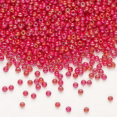 Preciosa Sb#11 Loose Opaque Rainbow Red 50gm pkg.