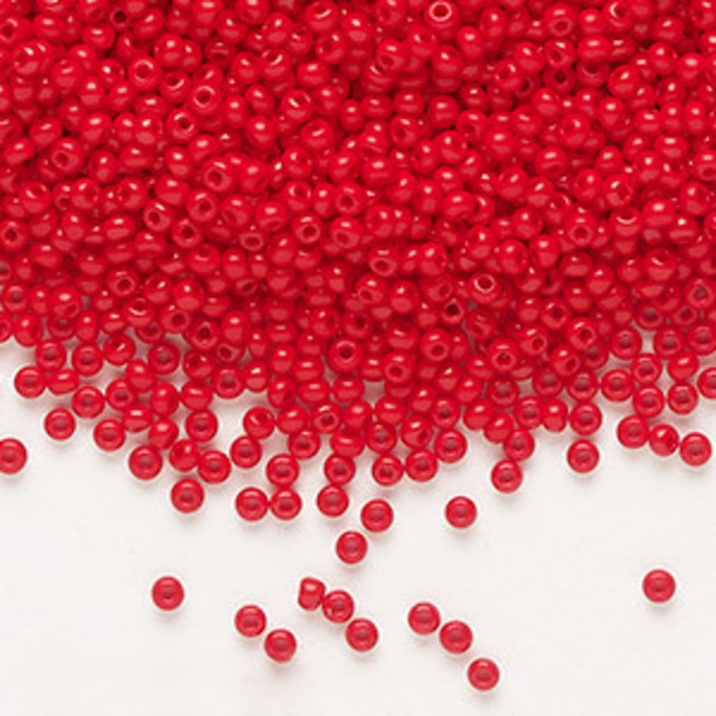 Preciosa Sb#11 Loose Opaque Red 50gm pkg.