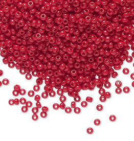 Preciosa Sb#11 Loose Opaque Ruby Red 50gm pkg.