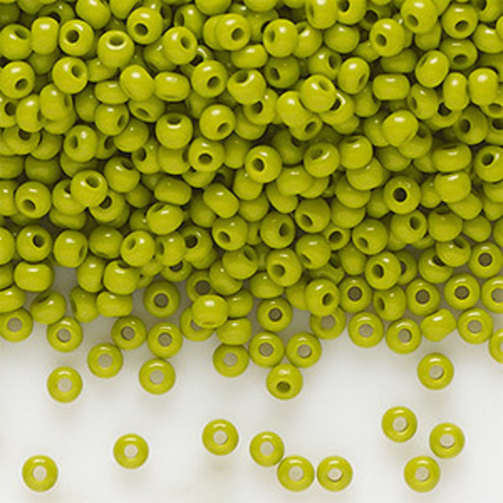 Preciosa Sb#11 Loose Opaque Wasabi Green 50gm pkg.