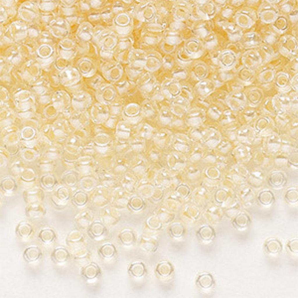 Preciosa Sb#11 Loose TL Color-Lined Pastel Apricot Luster 50gm pkg.