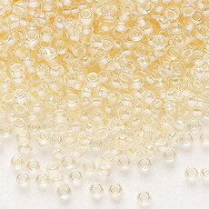 Preciosa Sb#11 Loose TL Color-Lined Pastel Apricot Luster 50gm pkg.