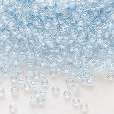 Preciosa Sb#11 Loose TL Color-Lined Pastel Blue luster 50gm pkg.