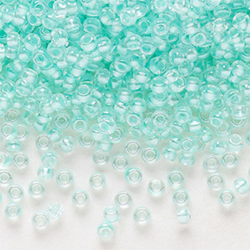 Preciosa Sb#11 Loose TL Color-Lined Pastel Green Luster 50gm pkg.