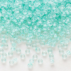 Preciosa Sb#11 Loose TL Color-Lined Pastel Green Luster 50gm pkg.