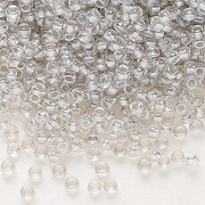Preciosa Sb#11 Loose TL Color-Lined Pastel Grey Luster 50gm pkg.