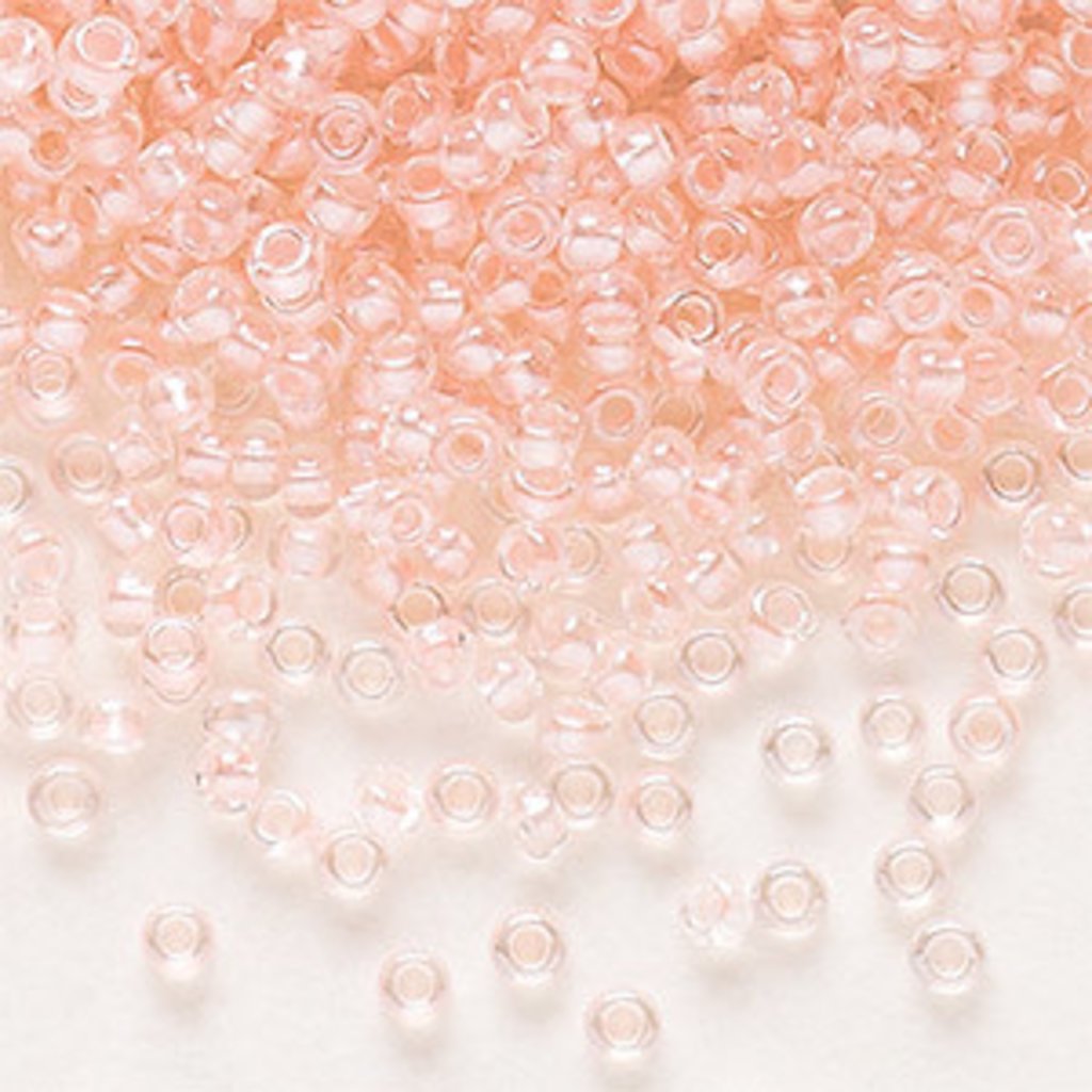 Preciosa Sb#11 Loose Translucent Color-Lined  Pastel Pink Luster 50-gram pkg.