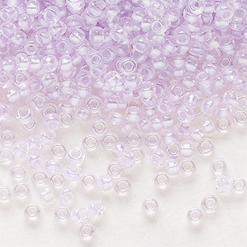 Preciosa Sb#11 Loose Translucent Color-Lined Pastel Violet Luster 50-gram pkg.