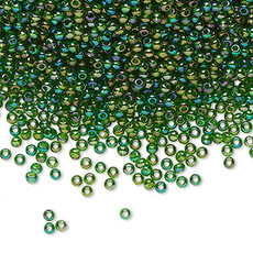 Preciosa Sb#11 Loose TL Rainbow Green 50gm pkg.