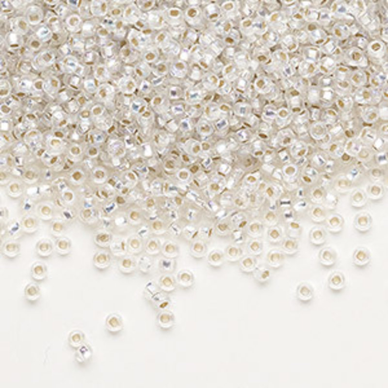 Preciosa Sb#11 Loose TL Silver-Lined Clear Rainbow 50gm pkg.