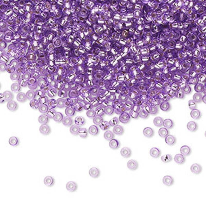 Preciosa Sb#11 Loose TL Silver-Lined Solgel Dyed Violet 50gm pkg.