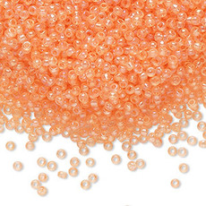 Preciosa Sb#11 Loose TL Solgel Dyed Rainbow Peach 50gm pkg.