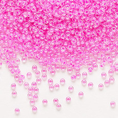 Preciosa Sb#11 Loose TP Pink-Lined Luster Crystal Clear 50gm pkg.