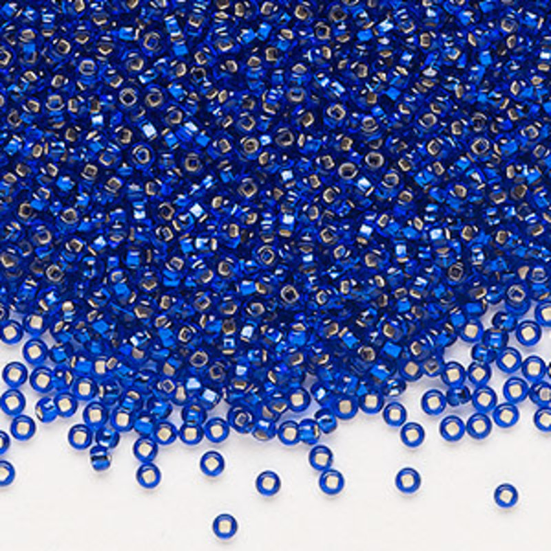 Preciosa Sb#11 SH TP Silver-Lined Medium Blue 50gm pkg.