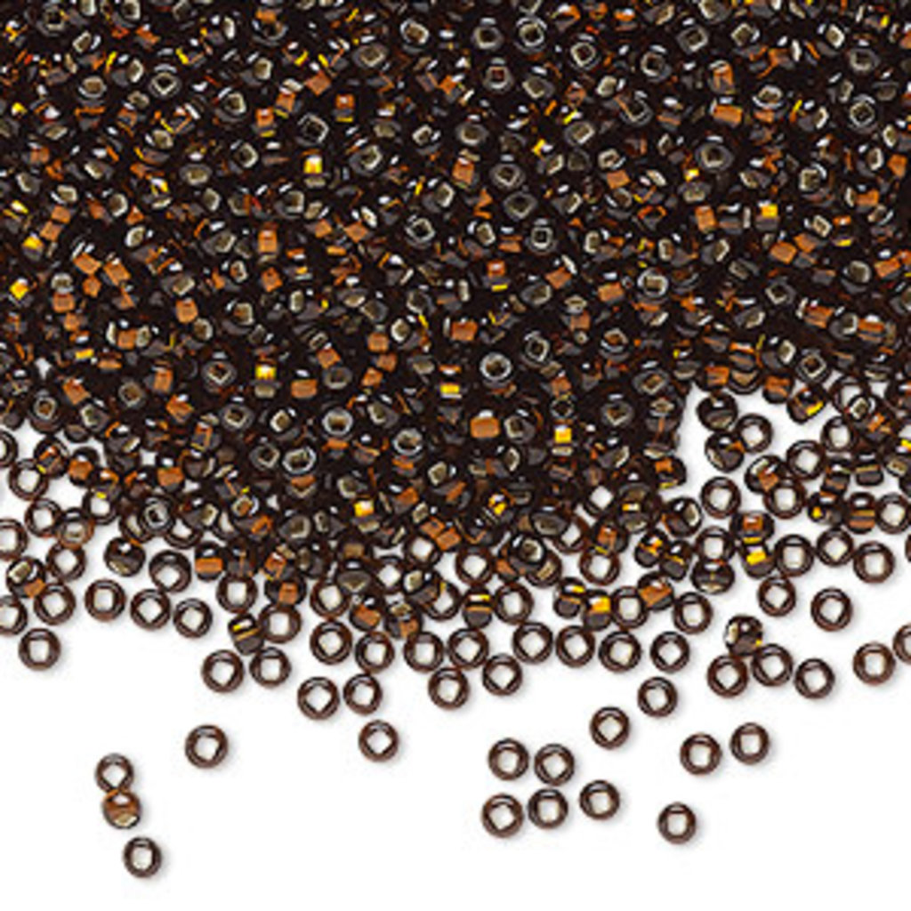 Preciosa Sb#11 SH TP Silver-Lined Root Beer 50gm pkg.