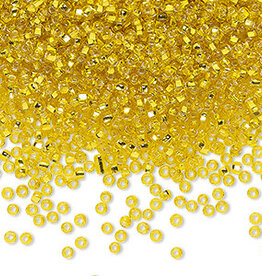 Preciosa Sb#11 SL TP Silver-Lined Yellow Amber 50gm pkg.