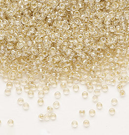 Preciosa Sb#11 Loose Translucent Mocca Pearl-Lined Crystal Clear 50-gm pkg.
