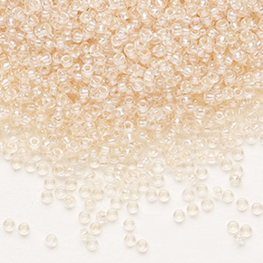 Preciosa Sb#11 Loose TL Salmon Pearl-Lined Crystal Clear 50gm pkg.