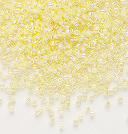 Miyuki Delica #11 Color-Lined Pale Yellow Db0232 7.5 gram vial