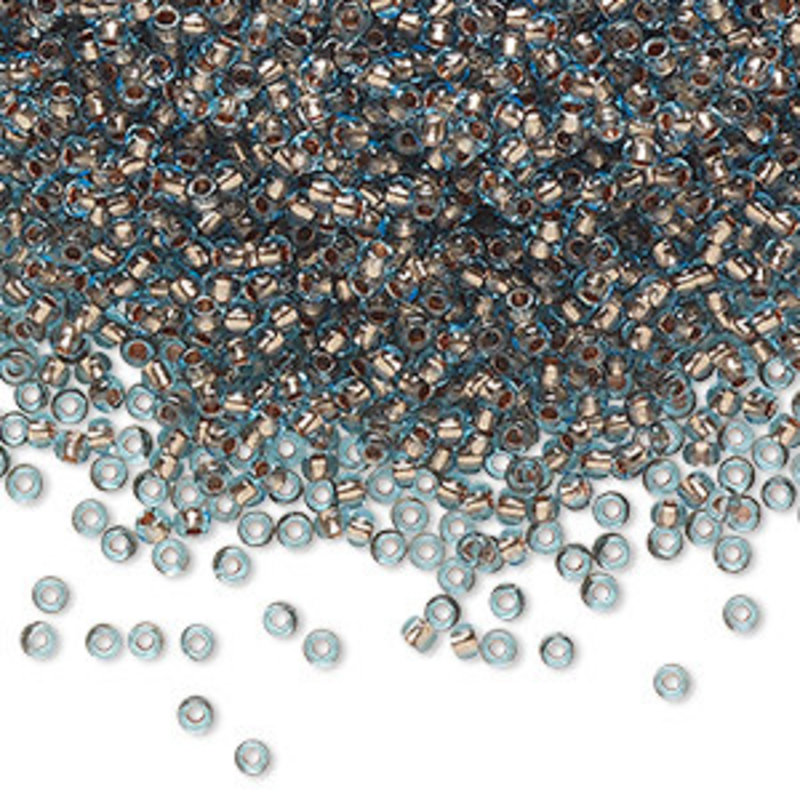 Preciosa Sb#11 Loose TP Copper-Lined Light Blue 50gm pkg.