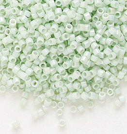 Miyuki Delica #11 Opaque Enameled Rainbow Light Mint DB1506 7.5gms
