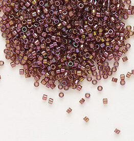 Delica #11 Translucent Gold Luster Rainbow Dark Topaz DB0103 7.5 gram vial