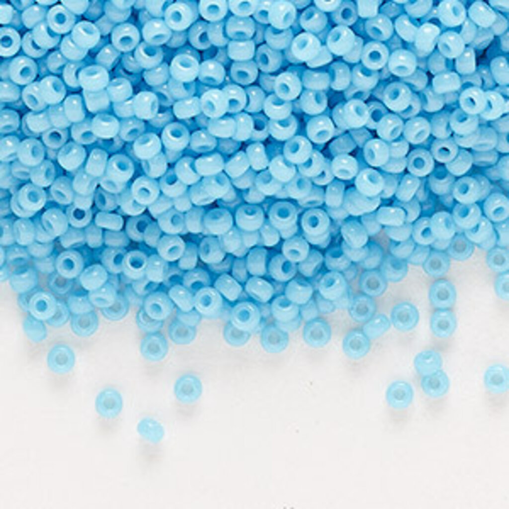 Miyuki #11 Rocaille Seed Bead Opaque Turquoise Blue 25gms