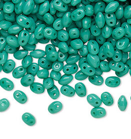 Miyuki Preciosa Twin Bead Turquoise Green 5x2.5mm 10Gm