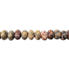 Red Creek Jasper Smooth Rondelle 16" Strand