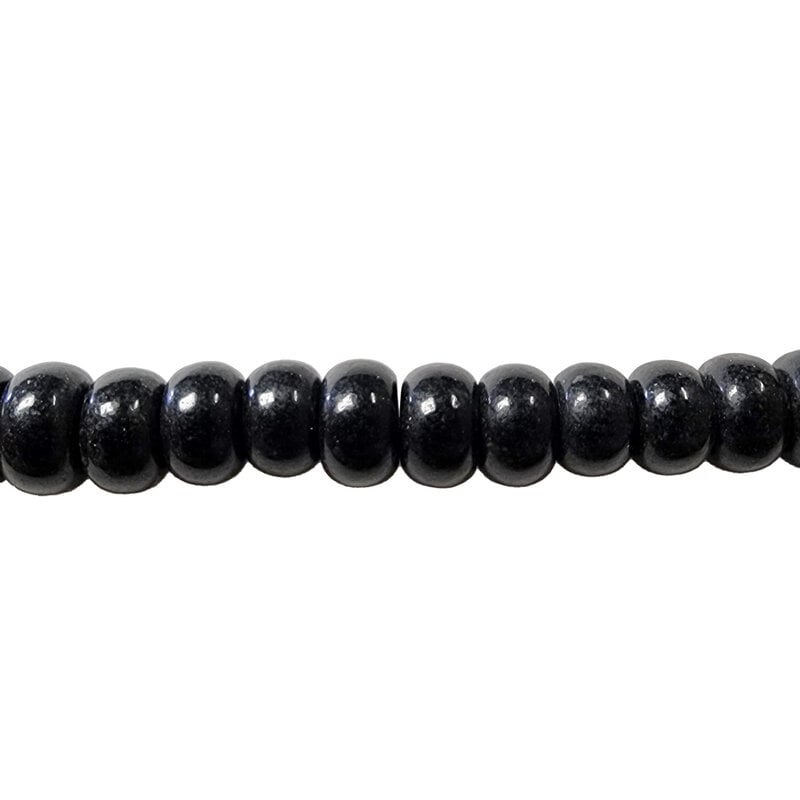 Obsidian Smooth Rondelle 16" Strand