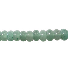 Green Aventurine Smooth Rondelle 16" Strand