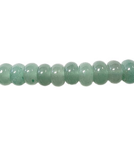 Green Aventurine Smooth Rondelle 16" Strand