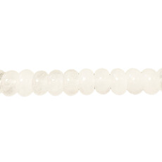 Crystal Quartz Smooth Rondelle 16" Strand